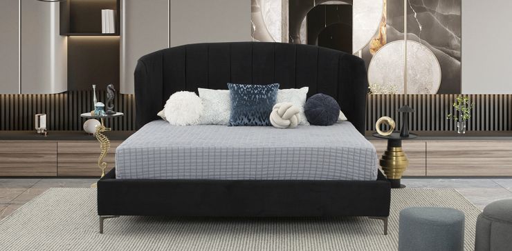 Cama King Size Anika Negro