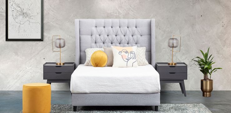 Cama Matrimonial Estela Promo Plata
