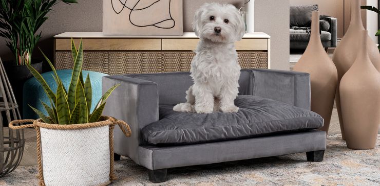 Cama Para Mascota Pet Laika Gris Oxford
