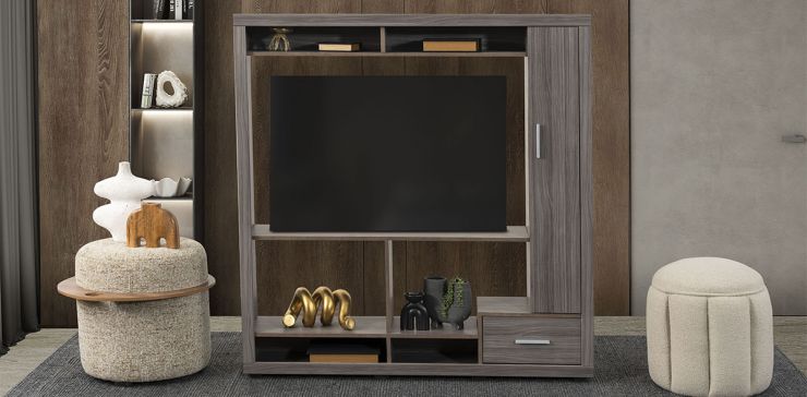 Centro De Entretenimiento Viggo Gris 42"