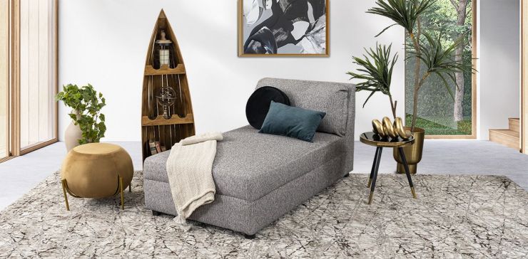 Chaise Long Gea Sirius Acero