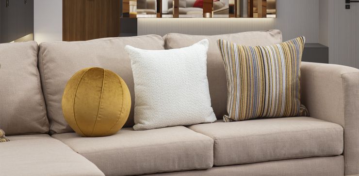 Cojín Decorativo Glass Beige