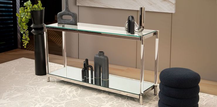 Consola Rectangular Exton Plata