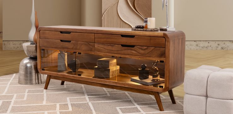 Credenza Parota Afair  Café