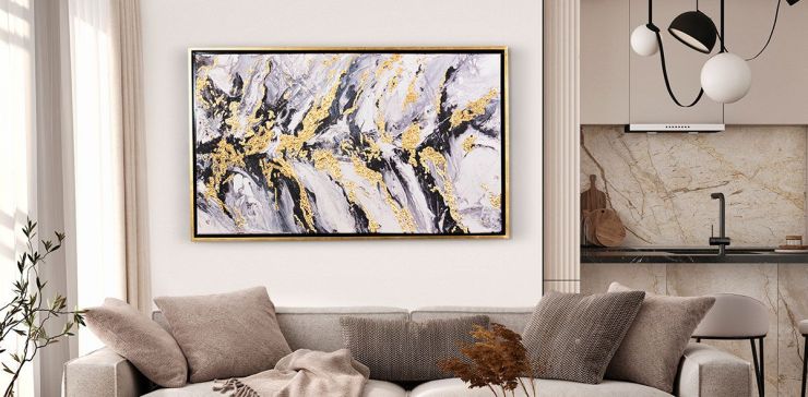 Cuadro Decorativo Stones Blanco