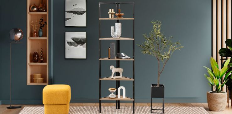 Librero Esquinero Yect Café