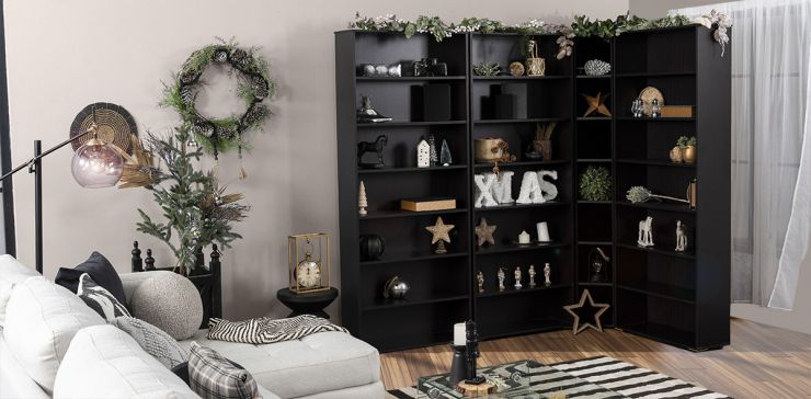 Librero con Esquinero Tobby Life Choco