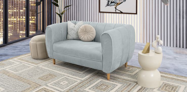 Sofá 2 Plazas Castell Plata