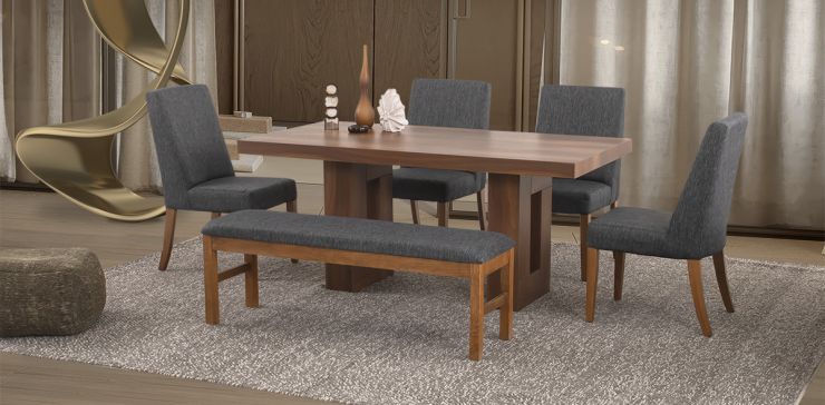 Comedor Marbella Parota 6 Pzs