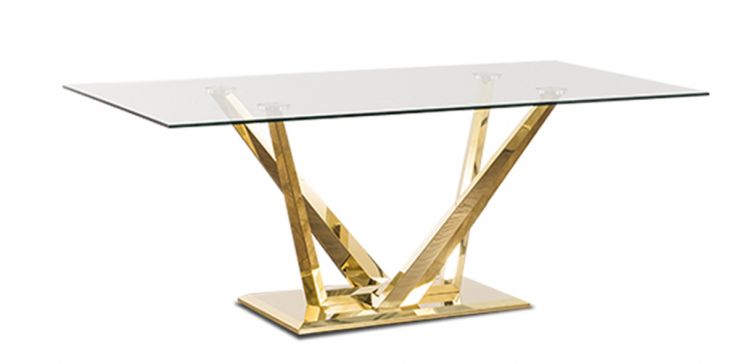 Mesa Comedor Rectangular Royal Gold LV