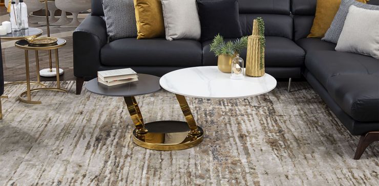 Mesa de Centro Giratoria Royal Gold Roll 
