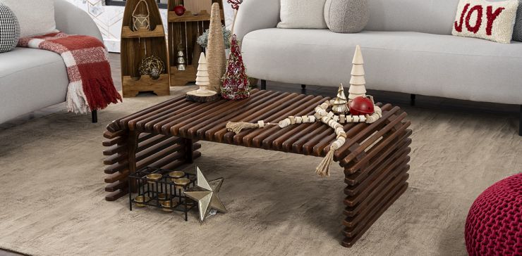 Mesa De Centro Rectangular Chiman Parota 