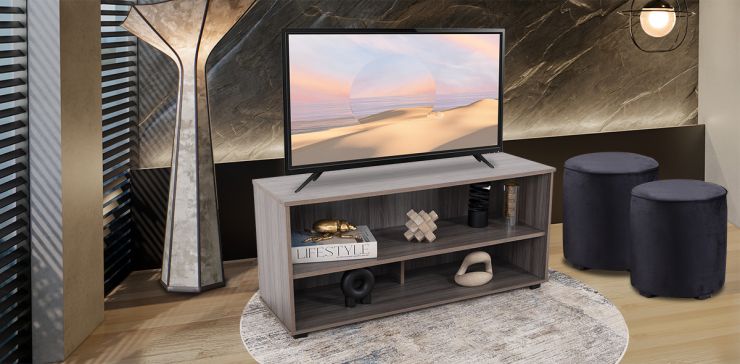 Mesa TV Fibby Life Gris