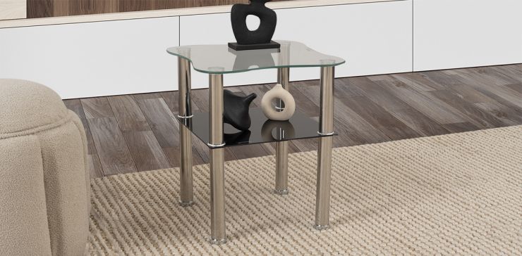 Mesa Lateral Cuadrada Andalucia Plata