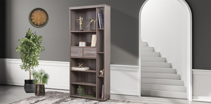 Modulo Lateral 2 Cajones Juliana Gris