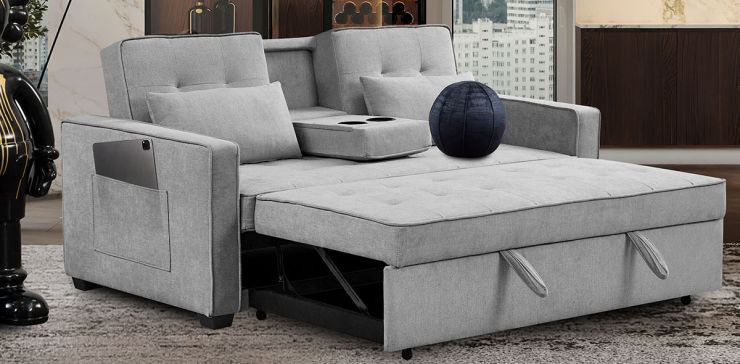 Sofá Cama Nico Gris