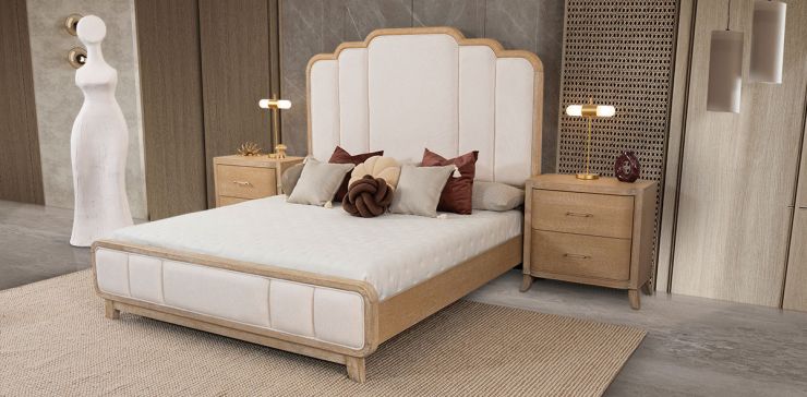 Cama King Size Elora CL Beige