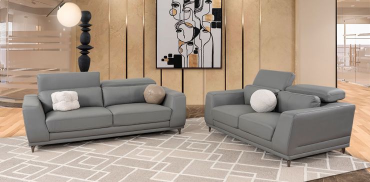 Sala Piel Lecce Gris