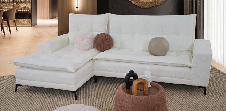 Sala En L Con Respaldo Abatible Izquierda Jennifer Beige