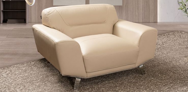 Sillón Piel Ameno CL Beige (Boal)