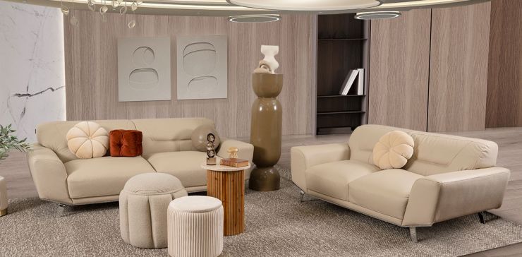 Sala Piel Ameno CL Beige (Boal)