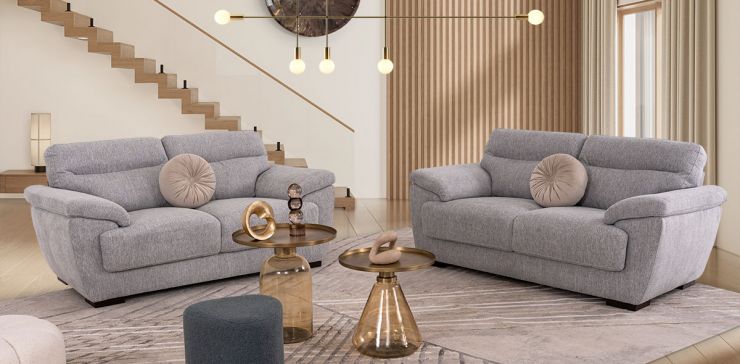 Sala Baldi Promo Gris 2 Piezas (Boal)