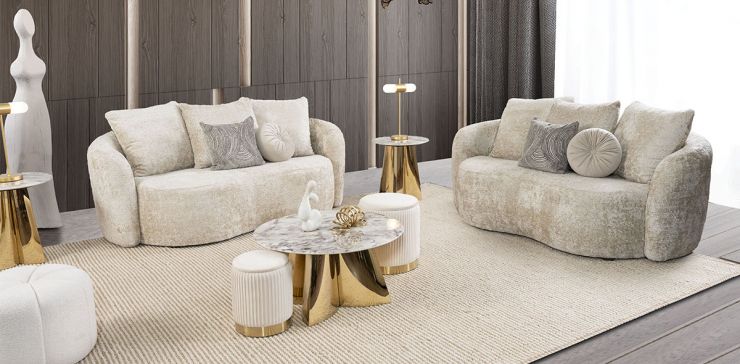 Sala Cornelia CL Beige 2 Piezas