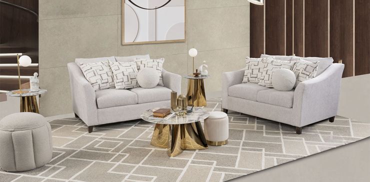 Sala Geovanna Beige 2 Piezas