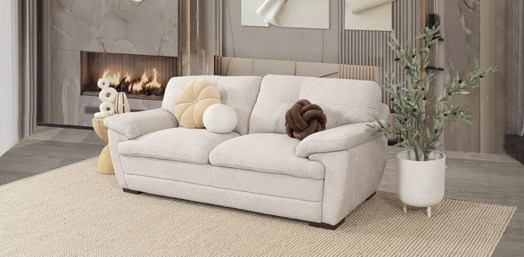 Sofá 3 Plazas Jerry Promo Beige (Boal)