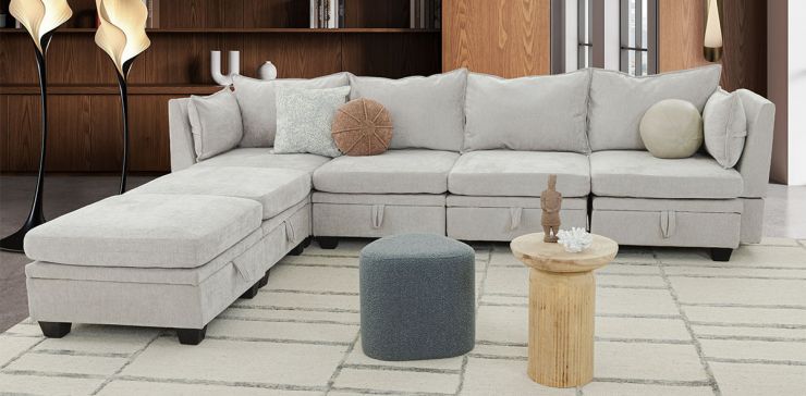 Sala Modular Glimer Gris