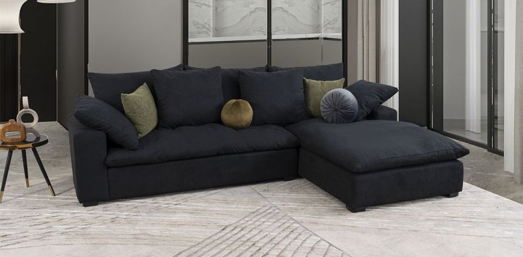 Sala Modular Derecha Cloud Negro