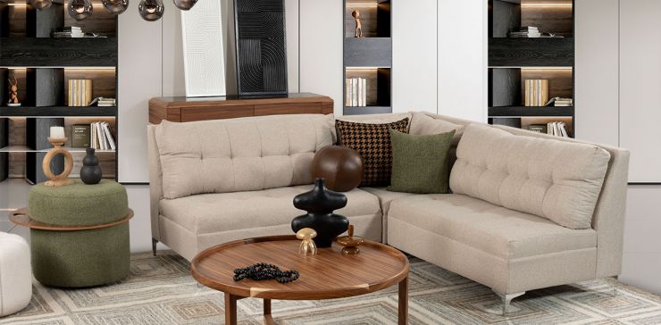 Sala Modular Esquinera Ambar Beige