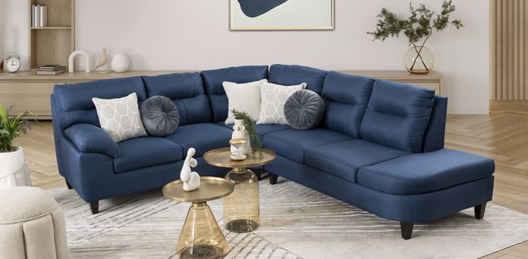 Sala Modular Derecha Coventry Azul