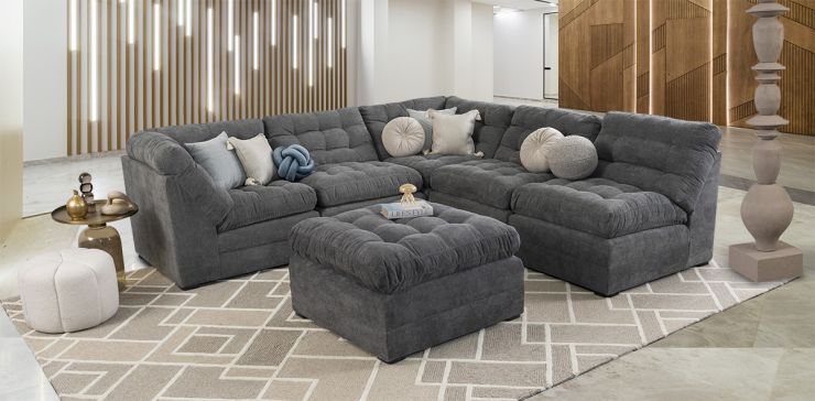 Sala Morrison New Gris 5 Piezas