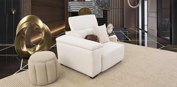 Sillón Esquinero Cloe CL Beige