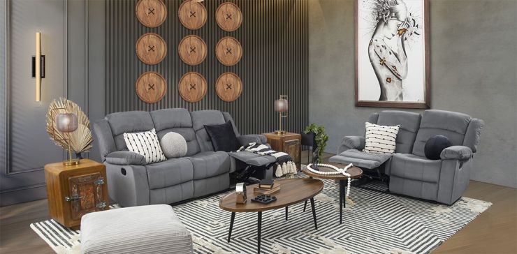 Sala Reclinable Melbury Gris