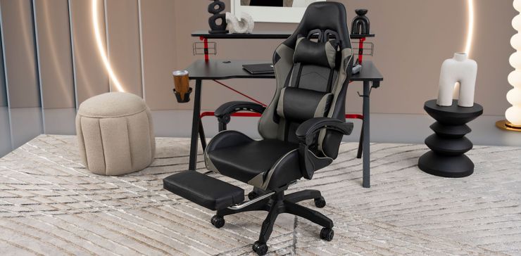 Silla Gamer Sparx Negro Gris 