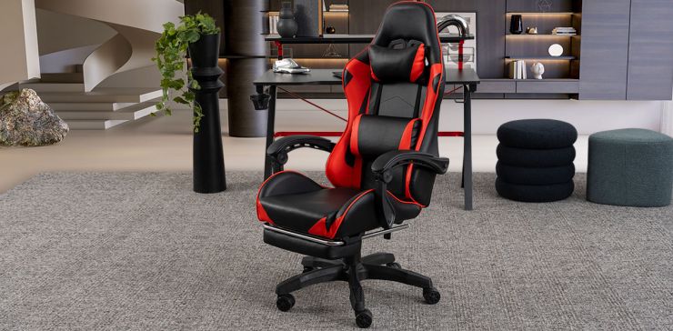 Silla Gamer Sparx Negro Rojo