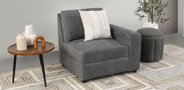 Sillón Elite II Gris Charcoal 