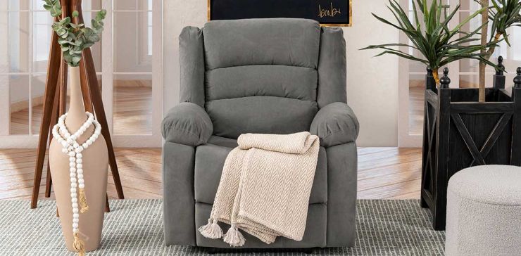Sillón Con Reclinable Eléctrico Sedona Gris