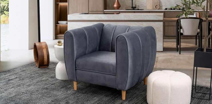 Sillón Castell Gris Oxford