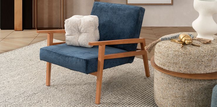 Sillón Ocasional Briton Navy
