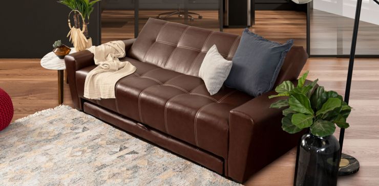 Sofá Cama con Cama Baja Irlanda Café 