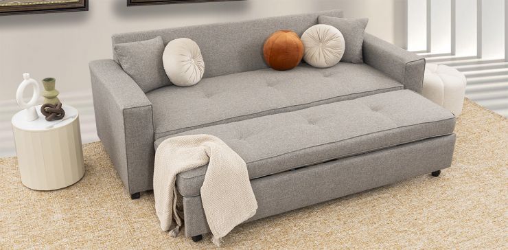 Sofá Cama Gales PL Gris Charcoal 