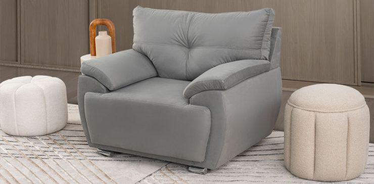 Sillón Cartagena Soft Gris Oxford