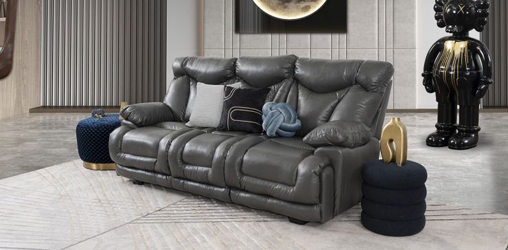 Sofá 3 Plazas Kralice Gris