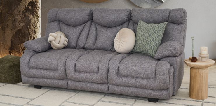 Sofá 3 Plazas Kralice Leonore Gris