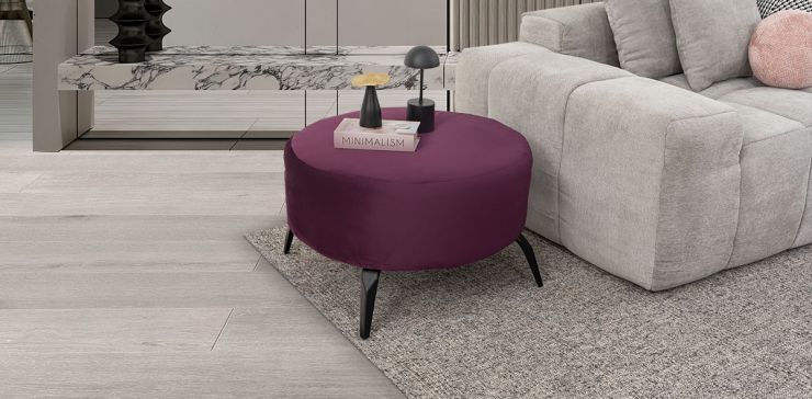  Taburete Mediano Bellavue Morado 