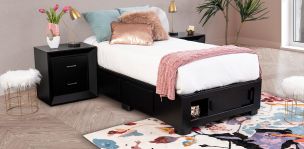 Base De Cama Cajonera Individual Koren Chocolate