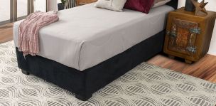 Base De Cama Individual Megan Negra